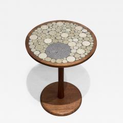 Gordon Jane Martz Marshall Studios American Black Walnut and Ceramic Coin Mosaic Tile Table - 2244416