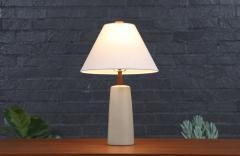 Gordon Jane Martz Mid Century Grey Ceramic Table Lamp by Jane Gordon Martz - 3955484