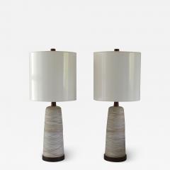 Gordon Jane Martz Pair of Mid Century Ceramic Table Lamps - 1960045