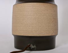 Gordon Jane Martz Tall Jane Gordon Martz Hand Textured Two Tone Glazed Stoneware Table Lamp - 1603536