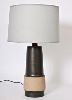Gordon Jane Martz Tall Jane Gordon Martz Hand Textured Two Tone Glazed Stoneware Table Lamp - 1603541