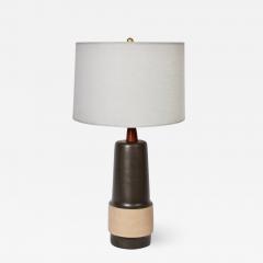 Gordon Jane Martz Tall Jane Gordon Martz Hand Textured Two Tone Glazed Stoneware Table Lamp - 1605282
