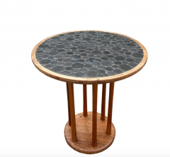 Gordon Jane Martz Walnut and tile Side Table by Jane and Gordon Martz Marshall Studios Walnut - 4586118