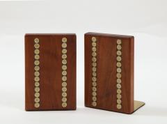 Gordon Martz Gordon Martz Walnut Ceramic Bookends - 2024368