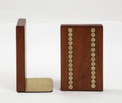 Gordon Martz Gordon Martz Walnut Ceramic Bookends - 2024370