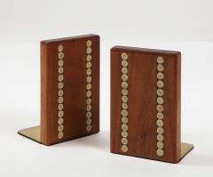 Gordon Martz Gordon Martz Walnut Ceramic Bookends - 2024371