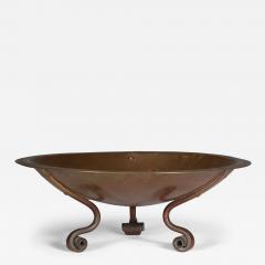 Gordon Russell Gordon Russell Lygon Works An Arts Crafts Cotswold School patinated brass bowl - 4221826