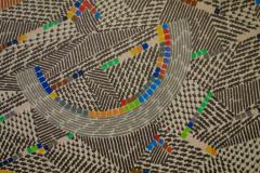 Gordon Thorpe Jericho 1979 Graphite 69 Framed Abstract Painting on Canvas by Gordon Thorpe - 769233