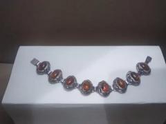 Gorgeous Amber and 925 Sterling Silver Bracelet - 3760973