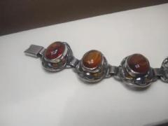 Gorgeous Amber and 925 Sterling Silver Bracelet - 3760974