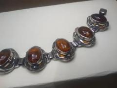 Gorgeous Amber and 925 Sterling Silver Bracelet - 3760976