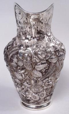 Gorgeous Baltimore Repousse Sterling Silver Water Pitcher - 3984046