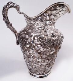 Gorgeous Baltimore Repousse Sterling Silver Water Pitcher - 3984048