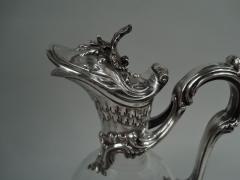 Gorgeous French Belle Epoque Rococo Silver Crystal Decanter - 3762168