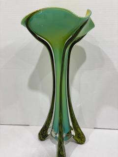 Gorgeous Green Vase Signed - 4412856