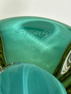 Gorgeous Green Vase Signed - 4412859