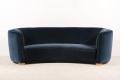 Gorgeous Large Three Seat Danish Curved Sofa from 1930s - 1067162