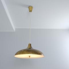 Gorgeous Mid Century PSO Ceiling Lamp Model 468010 in Perforated Brass 1950s - 4231011
