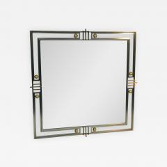 Gorgeous Modern Mirror with Brass Accents and Unusual Design - 525968