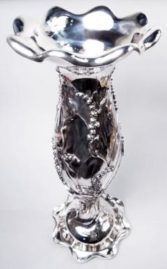 Gorgeous Monumental American Art Nouveau Lily of the Valley Floor Vase - 3986428