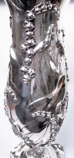 Gorgeous Monumental American Art Nouveau Lily of the Valley Floor Vase - 3986433