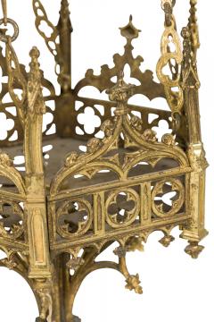 Gothic Revival Gilt Bronze Sanctuary Chandlier - 4658129