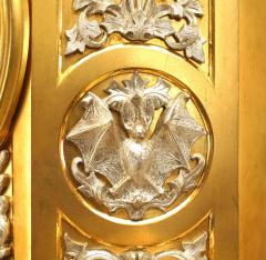 Gothic Revival Gilt Mantel Clock - 4634451