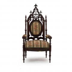 Gothic Revival Mahogany Arm Chair - 1404039