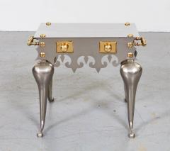 Gothic Steel and Brass Drinks Table - 3329857
