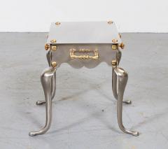 Gothic Steel and Brass Drinks Table - 3329863