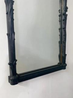 Gothic Style Cast Iron Black Wall Mirror - 2866362