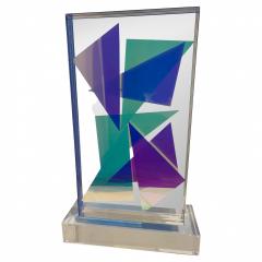 Grace Absi American Modern Monolithic Hand Colored Lucite Sculpture Grace Absi - 4195631