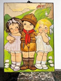 Grace Drayton Three Rosy Cheek Children Children Book Illustration Female Illustrator 1920s - 3621736