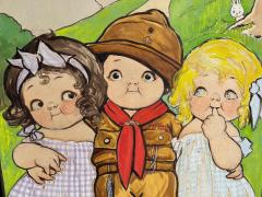 Grace Drayton Three Rosy Cheek Children Children Book Illustration Female Illustrator 1920s - 3621752