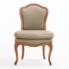 Graceful Pair of Louis XV style Side Chairs C 1930  - 4598359