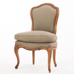 Graceful Pair of Louis XV style Side Chairs C 1930  - 4598360