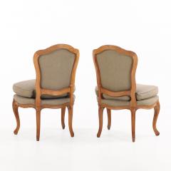 Graceful Pair of Louis XV style Side Chairs C 1930  - 4598363