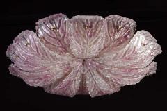 Graceful Pink Leaves Murano Glass Ceiling Light 1970 - 1811358