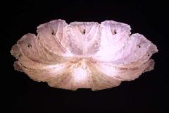 Graceful Pink Leaves Murano Glass Ceiling Light 1970 - 1811362