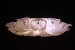 Graceful Pink Leaves Murano Glass Ceiling Light 1970 - 1811365