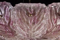 Graceful Pink Leaves Murano Glass Ceiling Light 1970 - 1811366