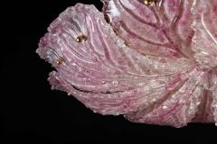 Graceful Pink Leaves Murano Glass Ceiling Light 1970 - 1811367