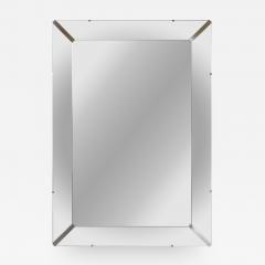 Grand Beveled Mirror With Nickel Accents - 386333