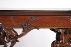 Grand Continental Rococo Style Carved Console Table - 3057224