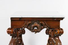 Grand Continental Rococo Style Carved Console Table - 3057239