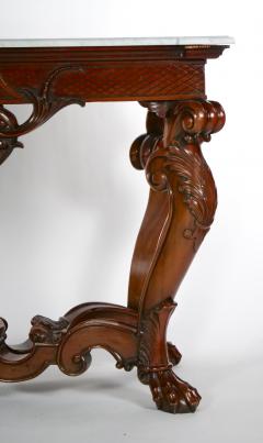 Grand Continental Rococo Style Carved Console Table - 3057242