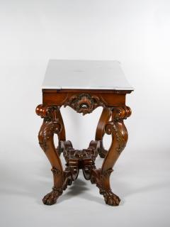 Grand Continental Rococo Style Carved Console Table - 3057272