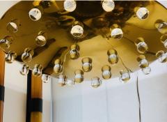 Grand French 1960s Crystal Flush Ceiling Light Midcentury - 4237428