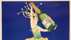 Grand French Poster for Joseph Perrier Champagne 1930 - 3810975