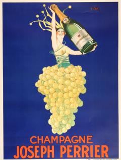 Grand French Poster for Joseph Perrier Champagne 1930 - 3813419